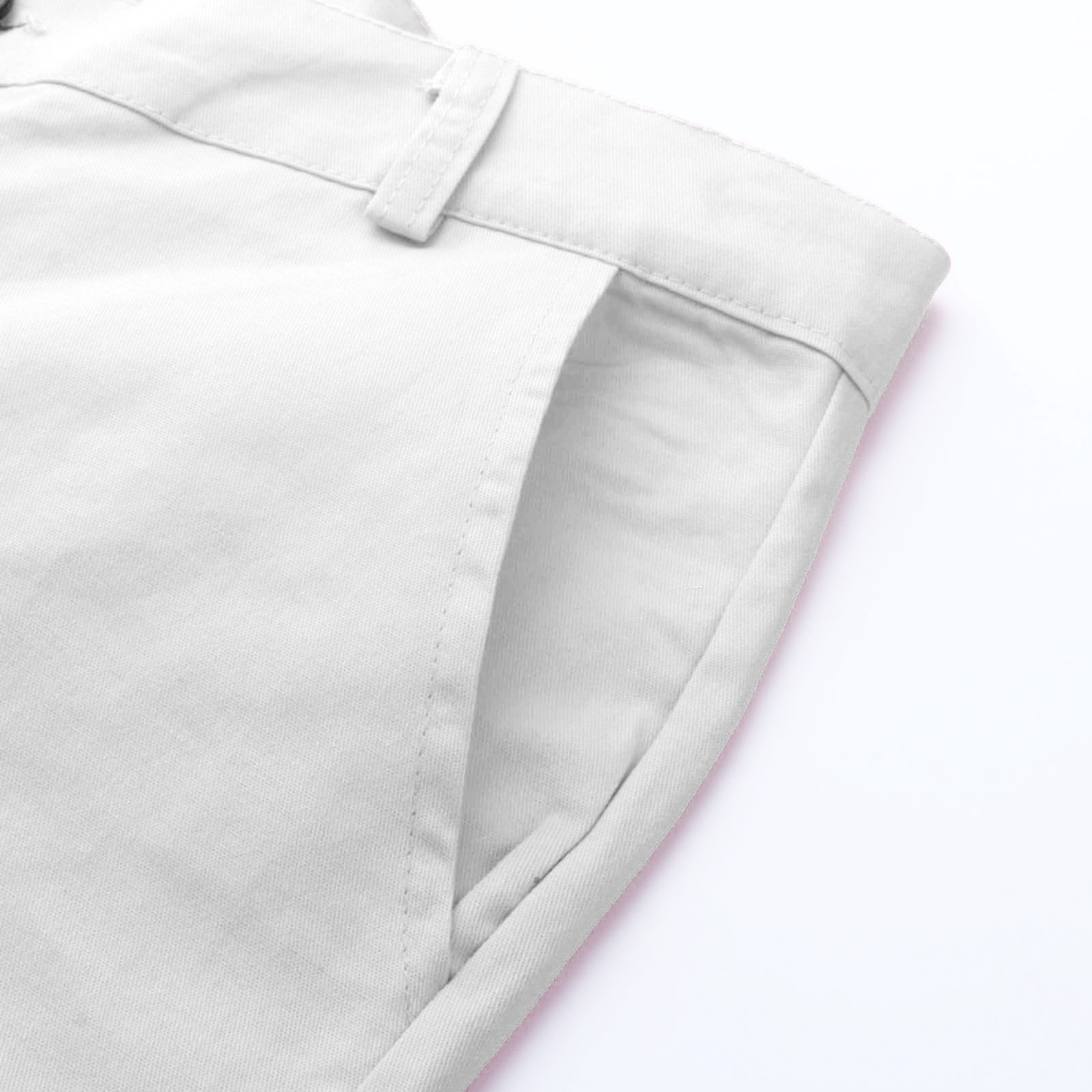 thumbnail image 3 of Pantalones informales lisos de talla grande para hombre, cintura ajustada, botones/bolsillos/cremallera decorativos, algodón, tallas M-XXXL, 3 of 8